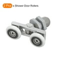 thumbnail image 3 of Unique Bargains Rouleaux de Porte de Douche, Rouleau Double de Douche avec Diamètre de 20 mm, Pièces de Rechange pour Rouleau de Porte en Verre, Lot de 2, 3 of 6