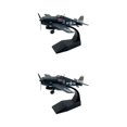thumbnail image 4 of Ruiboury Detailed 1/72 Scale F6F Fighter Model Plane with Stand Decorative Desktop Accent Style A 2Set, 4 of 6