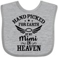 thumbnail image 3 of Inktastic Handpicked for Earth by My Mimi in Heaven with Angel Wings Boys or Girls Baby Bib, 3 of 4