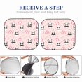 thumbnail image 6 of Xecao Cute Cartoon Panda for Foldable Car Sun Shades (2-Pack) offer sun protection with an easy-fold design for convenient windshield shading., 6 of 7