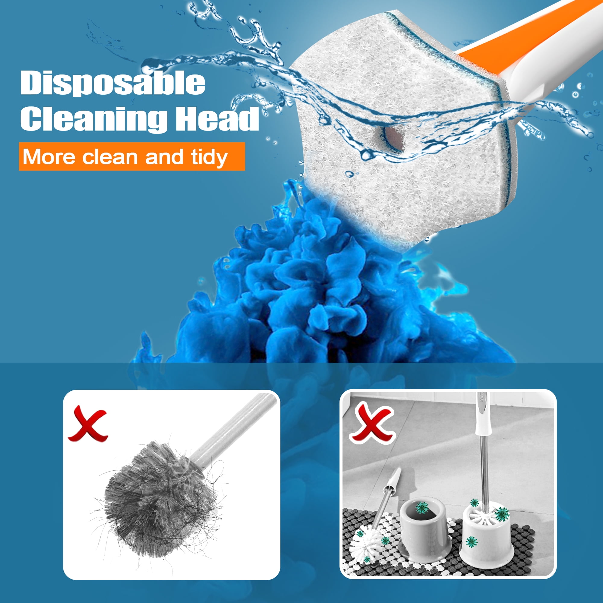 Disposable Toilet Cleaning Brush Wall mounted And Throwable - Temu