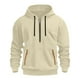 thumbnail image 1 of Kalauyu Men's Hooded Half-zip Sweatshirt - Soft Warm Long Sleeve Pullover for Casual Daily Wear, 1 of 4