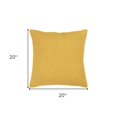 thumbnail image 5 of Yellow Nubby Textured Modern Throw Pillow, 5 of 8