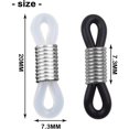 thumbnail image 2 of 20 Pieces Eyeglass Chain Ends,Silver Adjustable Long Spring Rubber Ends Connectors for Eye Glasses Holder Necklace Chain, 2 of 7