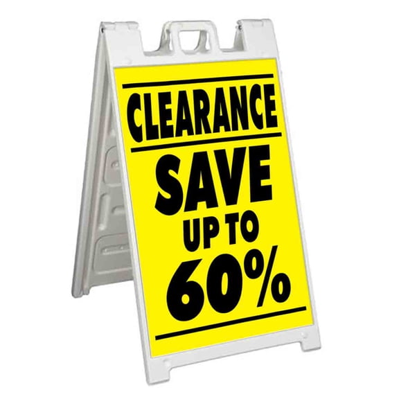 Clearance Sale Save Up To 60 (24" X 36") Standard A-Frame Signicade, Includes Decal Applied To Stand