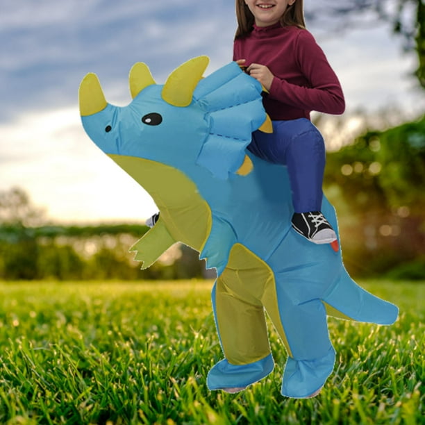 Disfraz Inflable para Adultos y Ninos Disfraz de Dinosaurio Inflable y Disfraces de Halloween para Hombres y Mujeres Disfraz Divertido de Dinosaurio