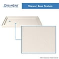 thumbnail image 5 of DreamLine SlimLine 34 in. D x 60 in. W x 2 3/4 in. H Left Drain Single Threshold Shower Base in Biscuit DLT-1134601-22, 5 of 5