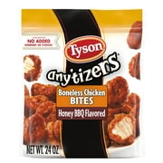 Tyson Any'tizers Honey BBQ Boneless Chicken Bites, 1.5 lb Bag (Frozen)