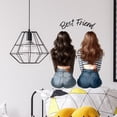 thumbnail image 2 of Adhesivos de pared de PVC Best Friend Cute Girls, vista trasera, 40 x 40 cm, 2 of 4