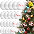 thumbnail image 2 of 20/1 piezas de bolas navideñas de plástico transparente para colgar en el árbol de Navidad, bolas huecas para decoración del hogar, bodas, fiestas, cajas de regalo, 2 of 5