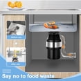 thumbnail image 6 of Goxfaca Waste Disposal for Sink Effective Sink Food Disposal Kitchen Garbage Disposer Portable Garbage Disposal Tool Sink Garbage Disposal for Fruit Vegetable Bone safety, 6 of 9