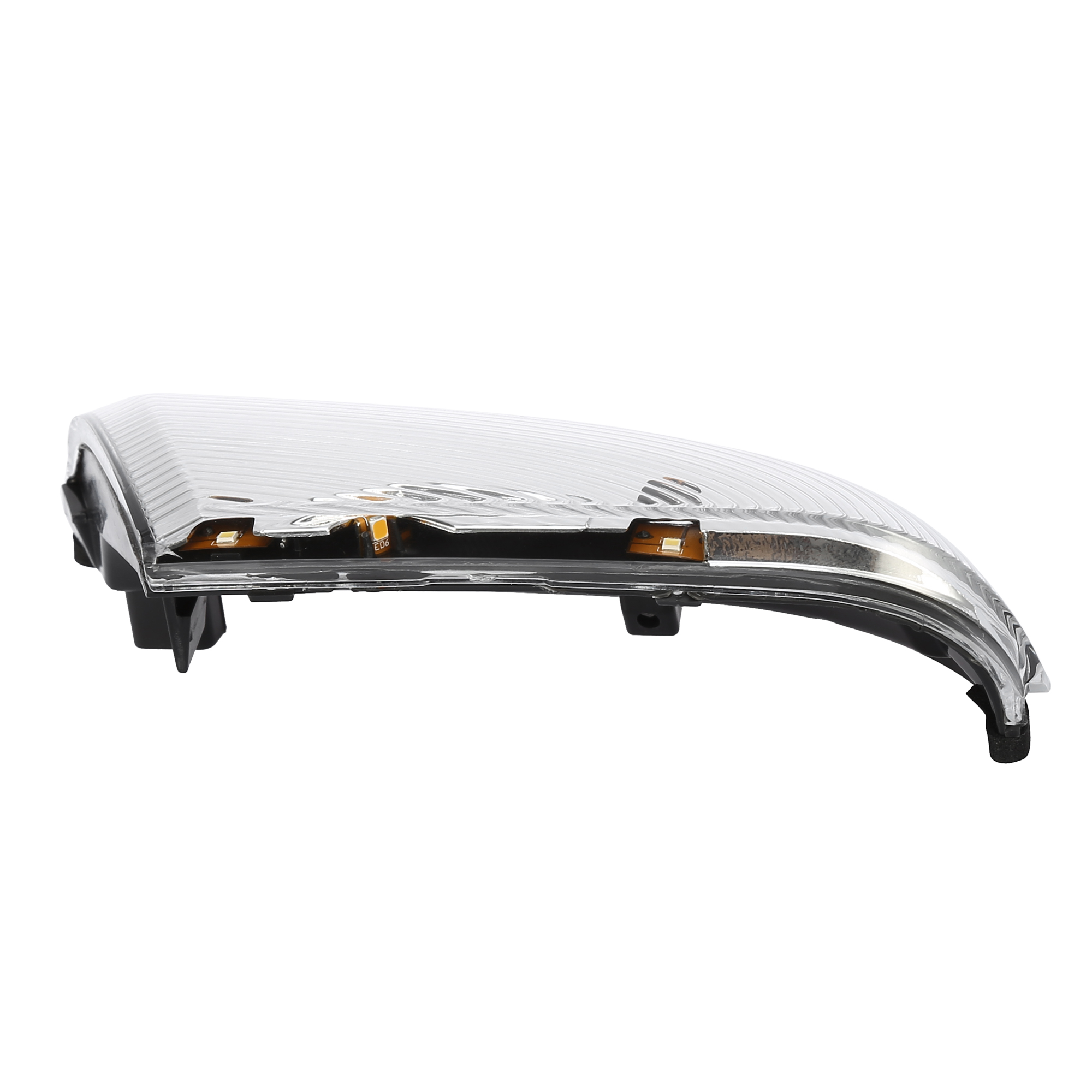 Unique Bargains 1pcs Left Drive Side LED Front Mirror Turn Signal Light for Dodge Silver