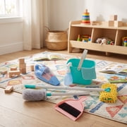 Kid Connection 21-Piece Pretend Cleaning Set with Sound Vacuum, Mop, Broom, Bucket & Cleaning Accessories