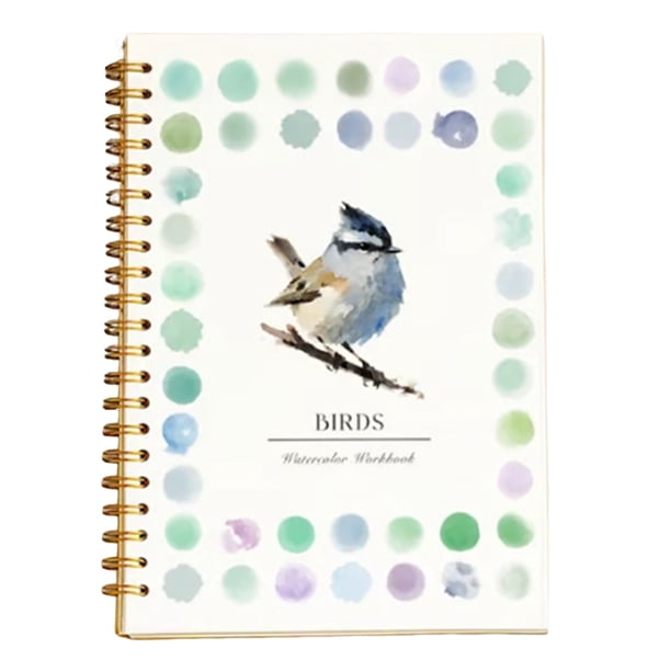 Libro de acuarela para colorear, tutoriales paso a paso para animales y flores, kit de pintura para principiantes.