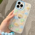 thumbnail image 4 of Compatible with iPhone 13 Pro Max Chain Case Coconut Beach Palm Tree Summer Vacation Bracelet Bead Hand Strap Clear Cute Bumper Shockproof Protective Cover for Girls Women, 4 of 7