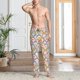 thumbnail image 2 of Fotbe Rainbow Flowers Pantalones de Pijama para Hombre, Pantalones de Dormir, Pantalones de Casa con Cintura Ajustable y Bolsillos-3X-Large, 2 of 6