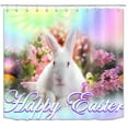 thumbnail image 1 of Happy Easter Rideau de Douche 4 Pièces Toilet U-pad Set 70,8 ”Rideau de Douche pour la Maison / Hôtel / Fête Décoration B1, 1 of 6
