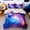 Blue Purple 6PC, variant on Btargot 6 Piece Galaxy Swirl Comforter Set Twin Abstract Style Planet Space Bedding Set Bed-in-a-Bag