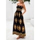 thumbnail image 3 of Vestido PRETTYGARDEN 2025 Maxi Floral Negro Talle XXL, 3 of 8