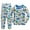 Blue Engineering vehicle, variant on QEFJNO 2-8Y Kids Boys 100% Cotton Pajamas Set Toddler 2-Piece Long Sleeve Sleepwear Little Boys Fire Truck Pjs