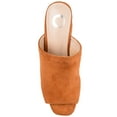 thumbnail image 5 of Journee Womens Adelaide Peep Toe Slip On Block Heel Sandals, Widths Available, 5 of 10