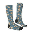 thumbnail image 3 of Balery French Bulldog Yoga Fun Novelty Socks Men'S Women'S Crew Socks Funny Crazy Novelty Socks Quirky And Cool Socks, 3 of 9