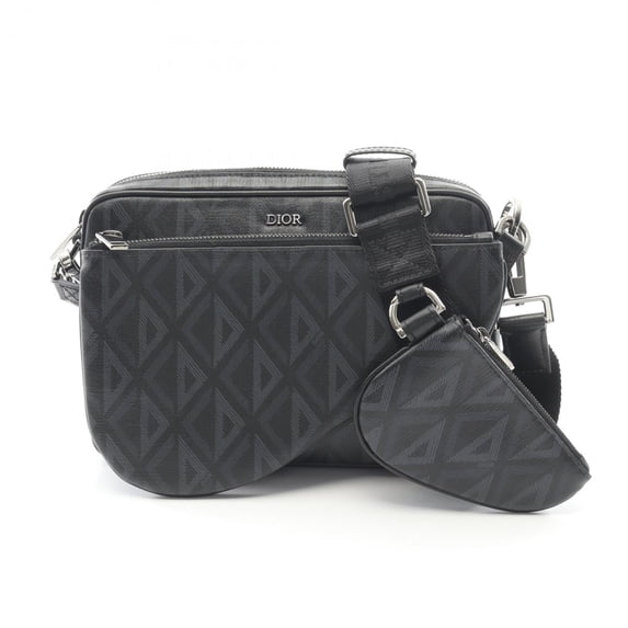 Pre-Owned Christian Dior Dior CD Diamond Shoulder Bag, Coated Canvas and Leather,... (Good)