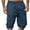 Navy, variant on Men's Shorts Multi Pocket Cargo Pants Cropped Pants Loose Casual Pants Straight Leg Pants