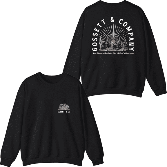 Dylan Gossett Merch Sunset Crewneck Sweatshirt Men Women Long Sleeve Graphic Top