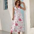 thumbnail image 2 of Flamingo Pattern King Size Sleeveless Dress Dresses Summer Women Dresses Clothing Woman Dresses Dress, 2 of 7