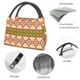 thumbnail image 4 of Fuzoiu Aztec Print Portable Insulation Lunch Bag,Large Lunch Box,Container Reusable Leakproof Tote for Work, Travel, and Outdoor Activities, 4 of 6