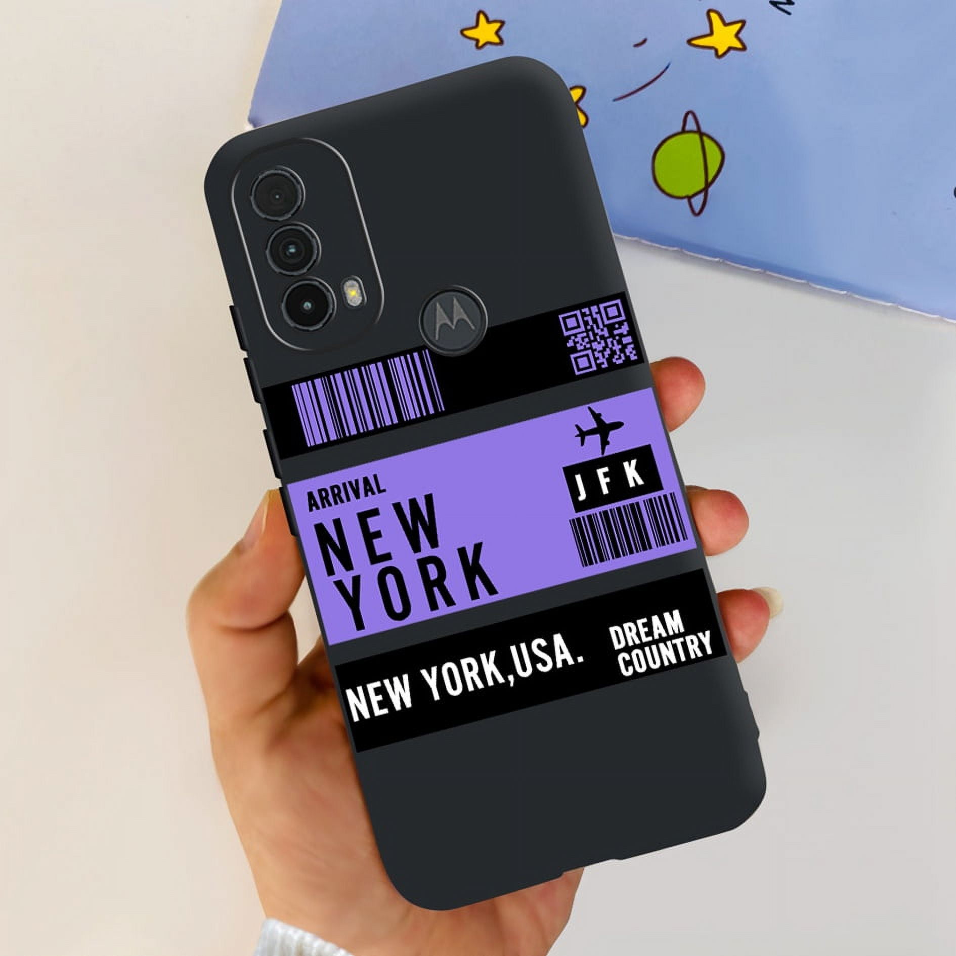 For Motorola Moto E30 Case XT2158-6 Silicone Cover Luxury Space