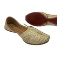 thumbnail image 4 of Punjabi Jutti For Men Handmade Wedding Shoes Flat Designer Gift For Him US 10.5/ EURO 44, 4 of 4
