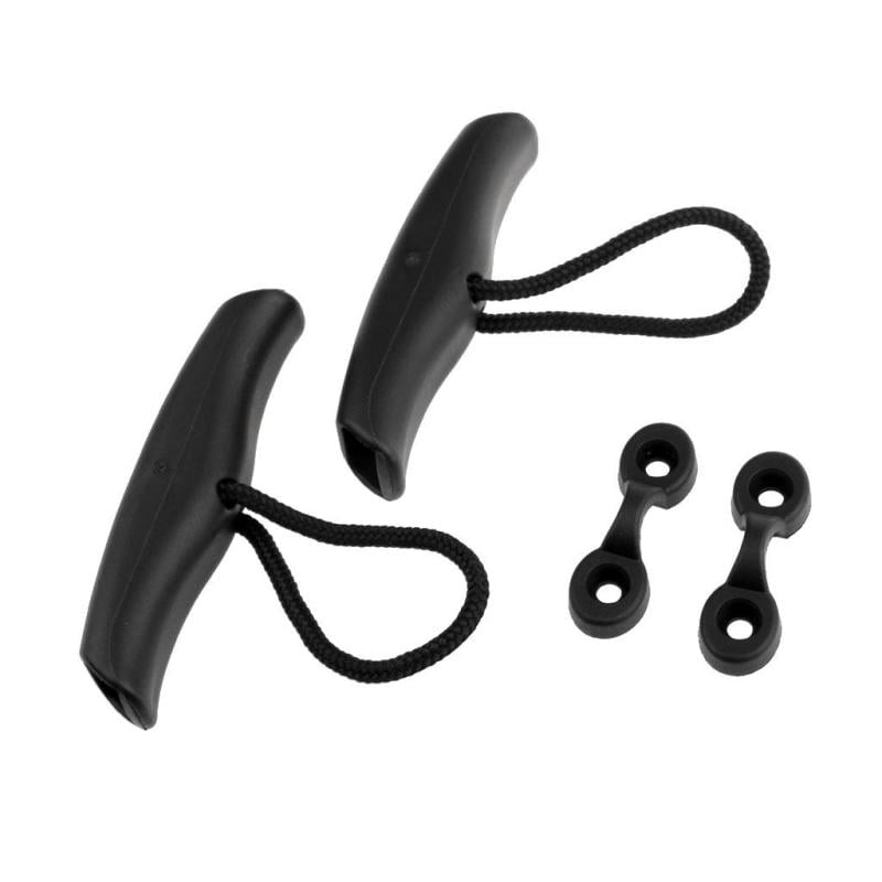 4pcs Kayak Carry Handle Canoe SUP Toggle T-Handle with Rope Grip Accessory