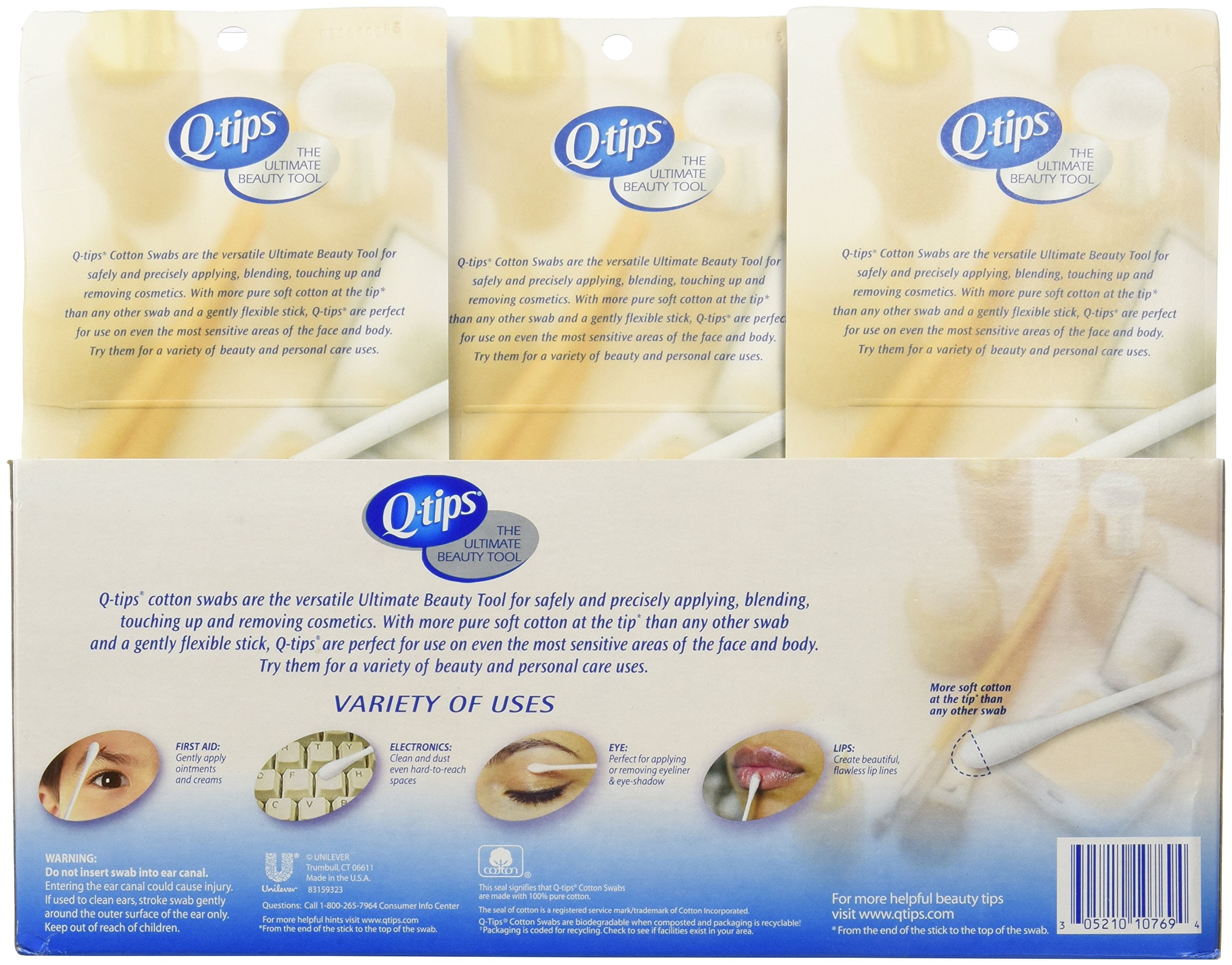 Q-Tip Cotton Swabs, 3 pk./625 ct. A1
