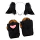 thumbnail image 5 of Diadema con orejas de animal, guantes de pata, diadema peluda, conjunto de accesorios de disfraz para niños Negro, 5 of 9