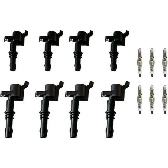 Ignition Coil Set with Spark Plugs - Compatible with 2004 - 2008 Ford F-150 5.4L V8 2005 2006 2007