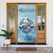 Logo Ghostbusters Frozen Empire Door Cover Decorated Banner Tapestry Home Decoration Holiday Party Supplies Door Banner Porch Sign Banner 72.8 x 35.4 Inch