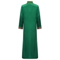 thumbnail image 4 of Moggemol Tunique Maxi à Manches Longues pour Garçons Dubai Traditionnelle Satin Soyeux Robe Fendue Vert Foncé 6, 4 of 7
