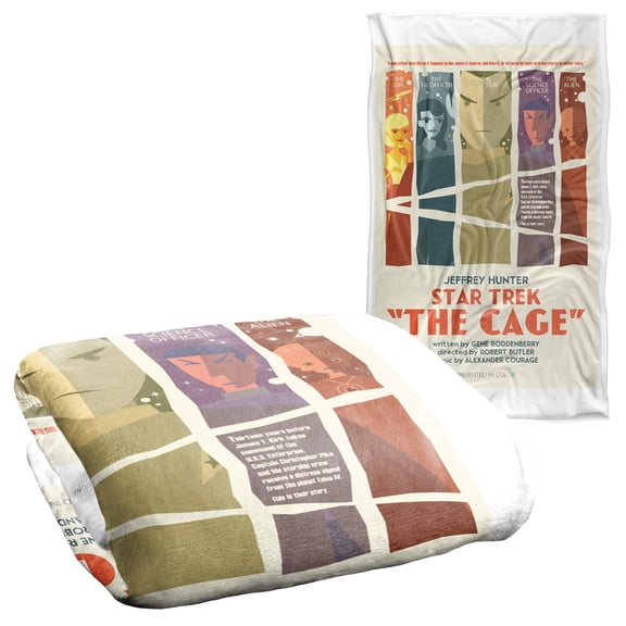 Star Trek Original Series Episode 80 Silky Touch Super Soft Throw Blanket 36" x 58"