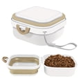 thumbnail image 5 of Portable Folding Pet Bowl with Lid, BPA-Free Travel Food Water Container, Outdoor Camping Feeding Dish for Dogs Cats, Green, 13.5 fl oz / 400 mL, 5 of 8