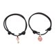 thumbnail image 2 of 10 piezas de pulseras con forma de corazón de nailon de longitud ajustable, fáciles de combinar, elegantes pulseras de joyería para parejas, mujeres y hombres, regalo rosa, 2 of 10