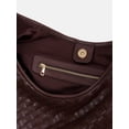 thumbnail image 3 of Scenario Women's Faux Leather Woven Hobo Shoulder Bag, Warm Chocolate, 3 of 6