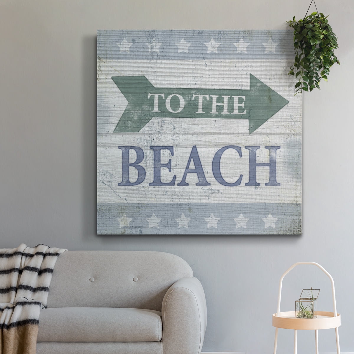 Wexford Home Beach Sign VII-Premium Gallery Wrapped Canvas, 24" x 24" - Ready to Hang