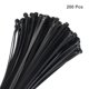 thumbnail image 3 of 200 piezas 20 pulgadas 40 lbs bridas de cable autolock extra largas envolturas de bridas de nylon 3/16" para gestión de cables, negro, 3 of 6