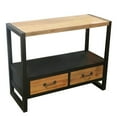thumbnail image 2 of Benzara ETD-EN27177 Classy Wooden Table, Brown & Black, 2 of 2