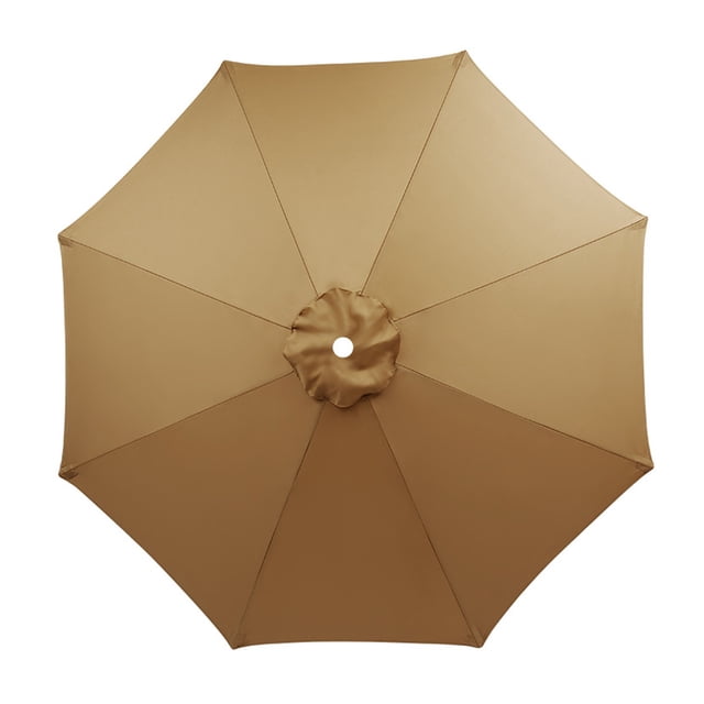 Funda de repuesto para sombrilla beige de 8 varillas, repelente al agua 3M, protección UV, para uso en exteriores