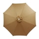 thumbnail image 1 of Funda de repuesto para sombrilla beige de 8 varillas, repelente al agua 3M, protección UV, para uso en exteriores, 1 of 5