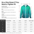 thumbnail image 5 of Balery Green Turquoise Teal Men's Women's UPF 50+ Sun Protection Lightweight Hoodie Performance Long Sleeve Shirt for Fishing Running-XX-Large, 5 of 7