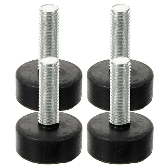 4 Pcs Table Legs Rubber Feet for Electronics Table Leg Levelers Leveling Feet Table Feet Screw on